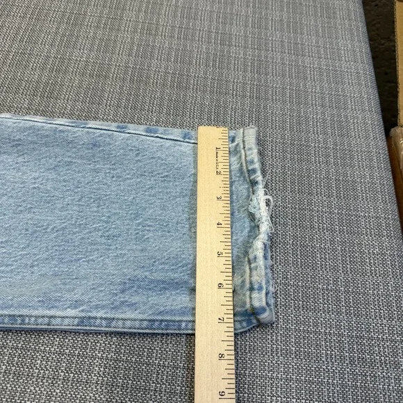 Abercrombie Fitch Curve Love 90s Straight Ultra High Rise Jeans 27 / 4 Distress - Picture 9 of 10